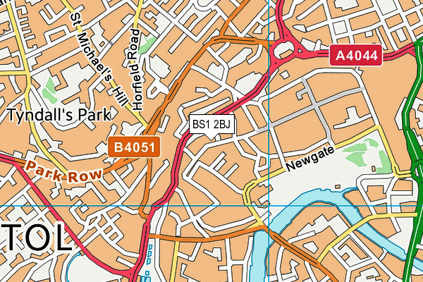 BS1 2BJ map - OS VectorMap District (Ordnance Survey) BS1 2BJ map - OS VectorMap District (Ordnance Survey)