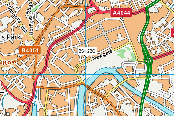 BS1 2BQ map - OS VectorMap District (Ordnance Survey)