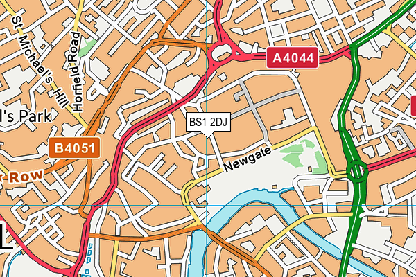 BS1 2DJ map - OS VectorMap District (Ordnance Survey) BS1 2DJ map - OS VectorMap District (Ordnance Survey)