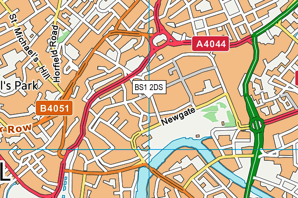 BS1 2DS map - OS VectorMap District (Ordnance Survey) BS1 2DS map - OS VectorMap District (Ordnance Survey)