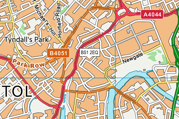 BS1 2EQ map - OS VectorMap District (Ordnance Survey) BS1 2EQ map - OS VectorMap District (Ordnance Survey)