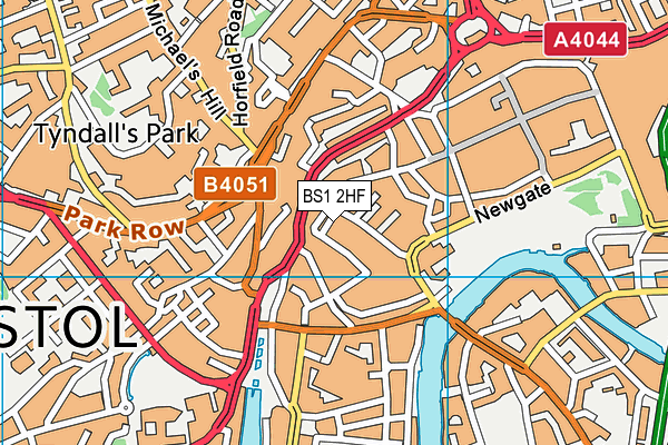 BS1 2HF map - OS VectorMap District (Ordnance Survey) BS1 2HF map - OS VectorMap District (Ordnance Survey)