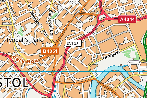 BS1 2JT map - OS VectorMap District (Ordnance Survey) BS1 2JT map - OS VectorMap District (Ordnance Survey)