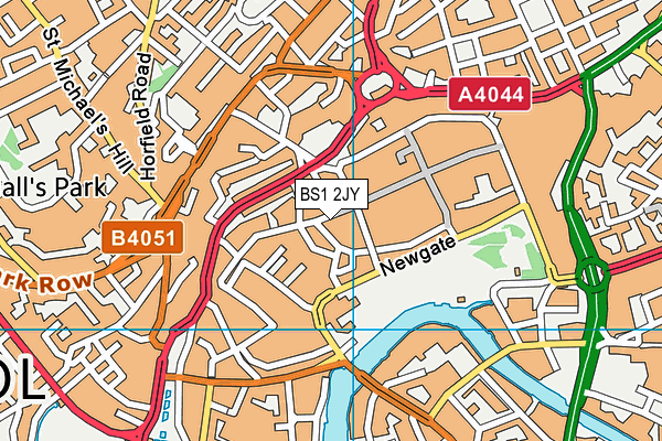 BS1 2JY map - OS VectorMap District (Ordnance Survey) BS1 2JY map - OS VectorMap District (Ordnance Survey)