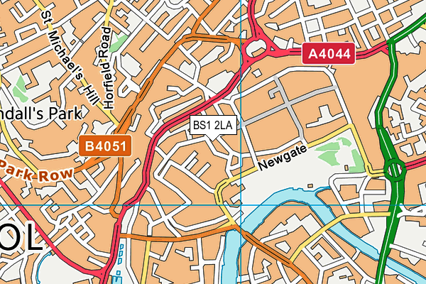 BS1 2LA map - OS VectorMap District (Ordnance Survey) BS1 2LA map - OS VectorMap District (Ordnance Survey)