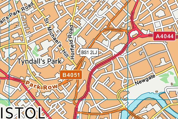 BS1 2LJ map - OS VectorMap District (Ordnance Survey) BS1 2LJ map - OS VectorMap District (Ordnance Survey)