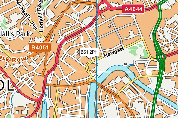 BS1 2PH map - OS VectorMap District (Ordnance Survey) BS1 2PH map - OS VectorMap District (Ordnance Survey)