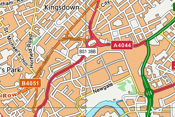 BS1 3BB map - OS VectorMap District (Ordnance Survey) BS1 3BB map - OS VectorMap District (Ordnance Survey)