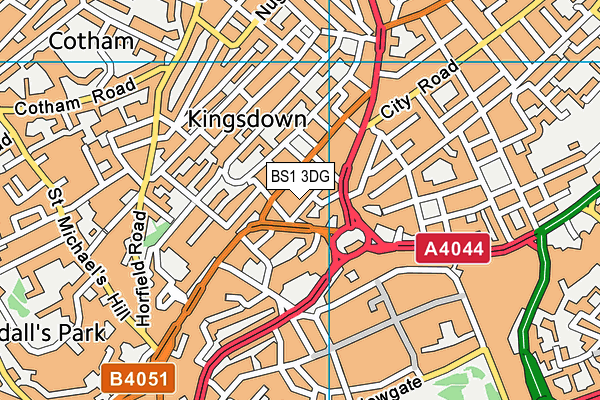 BS1 3DG map - OS VectorMap District (Ordnance Survey) BS1 3DG map - OS VectorMap District (Ordnance Survey)