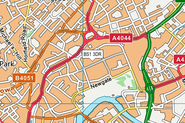 BS1 3DR map - OS VectorMap District (Ordnance Survey) BS1 3DR map - OS VectorMap District (Ordnance Survey)