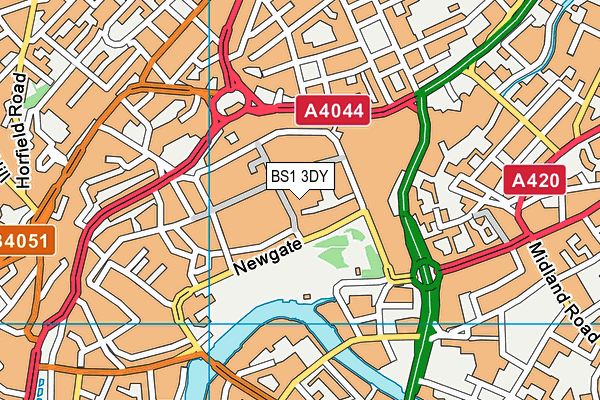 BS1 3DY map - OS VectorMap District (Ordnance Survey) BS1 3DY map - OS VectorMap District (Ordnance Survey)