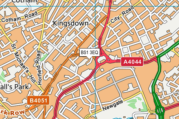BS1 3EQ map - OS VectorMap District (Ordnance Survey) BS1 3EQ map - OS VectorMap District (Ordnance Survey)