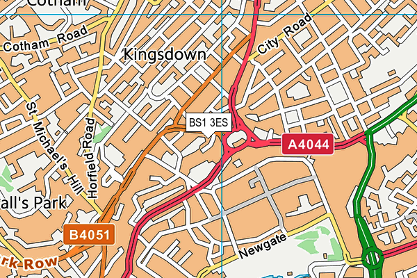 BS1 3ES map - OS VectorMap District (Ordnance Survey) BS1 3ES map - OS VectorMap District (Ordnance Survey)