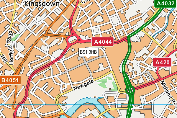 BS1 3HB map - OS VectorMap District (Ordnance Survey) BS1 3HB map - OS VectorMap District (Ordnance Survey)