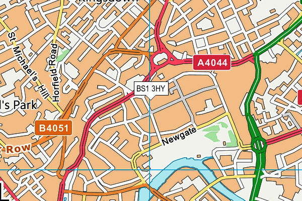 BS1 3HY map - OS VectorMap District (Ordnance Survey) BS1 3HY map - OS VectorMap District (Ordnance Survey)