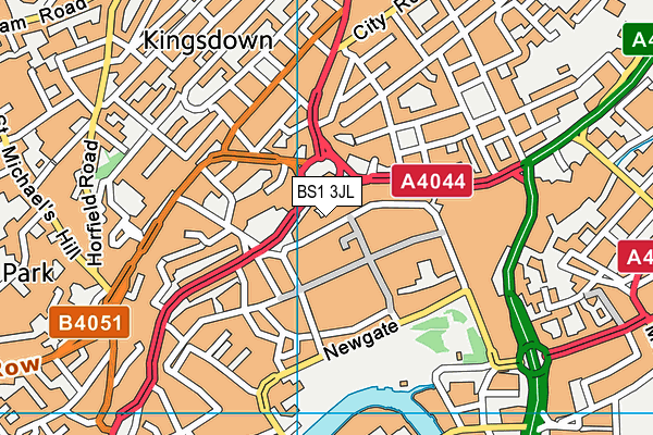 BS1 3JL map - OS VectorMap District (Ordnance Survey) BS1 3JL map - OS VectorMap District (Ordnance Survey)