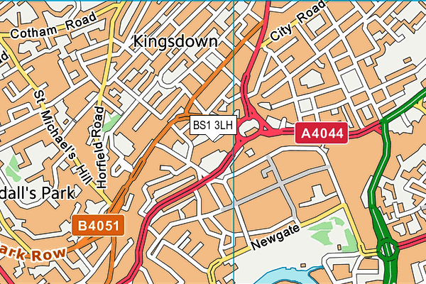 BS1 3LH map - OS VectorMap District (Ordnance Survey) BS1 3LH map - OS VectorMap District (Ordnance Survey)