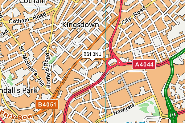 BS1 3NU map - OS VectorMap District (Ordnance Survey) BS1 3NU map - OS VectorMap District (Ordnance Survey)