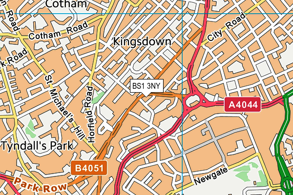 BS1 3NY map - OS VectorMap District (Ordnance Survey) BS1 3NY map - OS VectorMap District (Ordnance Survey)