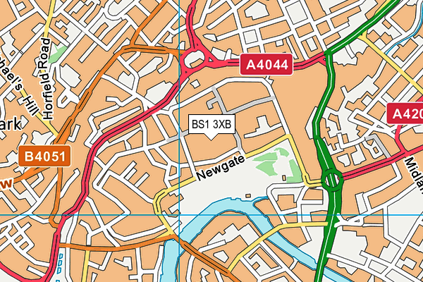 BS1 3XB map - OS VectorMap District (Ordnance Survey) BS1 3XB map - OS VectorMap District (Ordnance Survey)