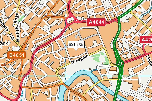 BS1 3XE map - OS VectorMap District (Ordnance Survey) BS1 3XE map - OS VectorMap District (Ordnance Survey)