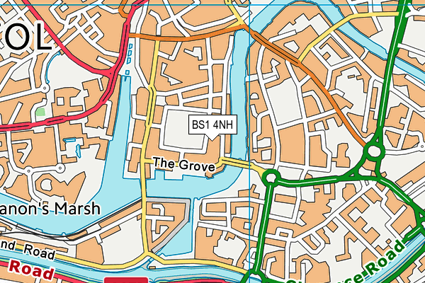 BS1 4NH map - OS VectorMap District (Ordnance Survey) BS1 4NH map - OS VectorMap District (Ordnance Survey)