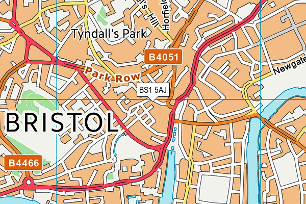 BS1 5AJ map - OS VectorMap District (Ordnance Survey) BS1 5AJ map - OS VectorMap District (Ordnance Survey)