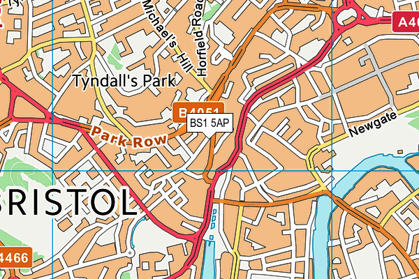 BS1 5AP map - OS VectorMap District (Ordnance Survey) BS1 5AP map - OS VectorMap District (Ordnance Survey)