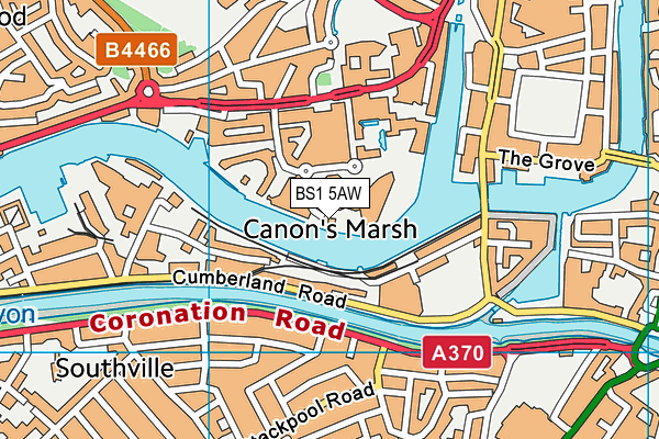 BS1 5AW map - OS VectorMap District (Ordnance Survey) BS1 5AW map - OS VectorMap District (Ordnance Survey)