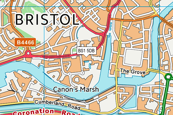 BS1 5DB map - OS VectorMap District (Ordnance Survey) BS1 5DB map - OS VectorMap District (Ordnance Survey)