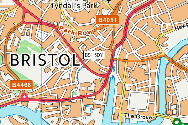 BS1 5DY map - OS VectorMap District (Ordnance Survey) BS1 5DY map - OS VectorMap District (Ordnance Survey)