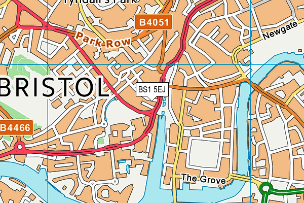BS1 5EJ map - OS VectorMap District (Ordnance Survey) BS1 5EJ map - OS VectorMap District (Ordnance Survey)