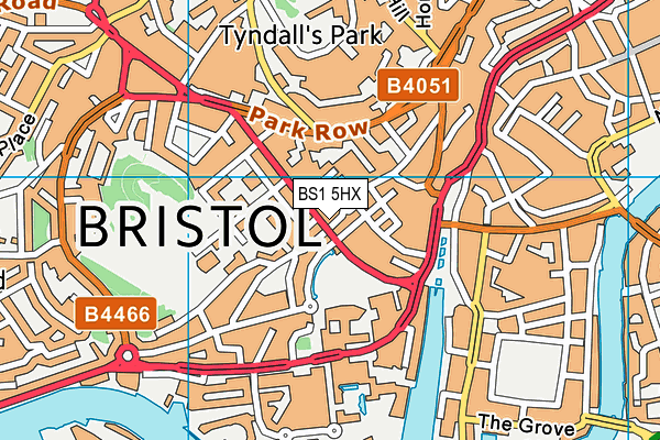 BS1 5HX map - OS VectorMap District (Ordnance Survey) BS1 5HX map - OS VectorMap District (Ordnance Survey)