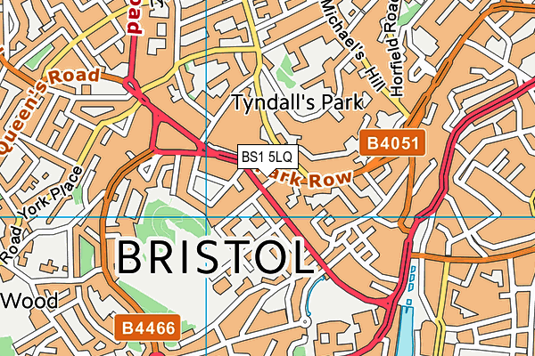 BS1 5LQ map - OS VectorMap District (Ordnance Survey) BS1 5LQ map - OS VectorMap District (Ordnance Survey)