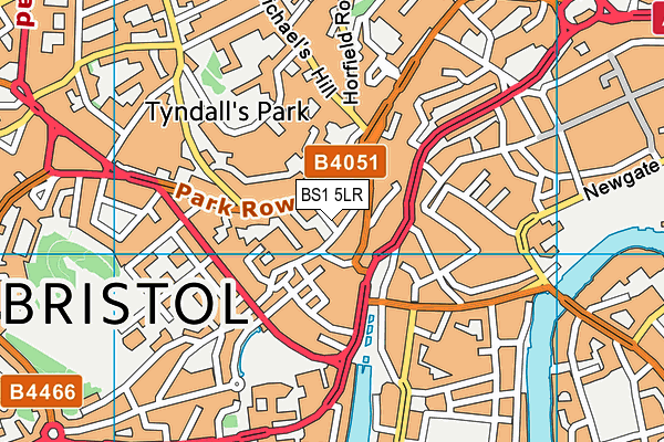 BS1 5LR map - OS VectorMap District (Ordnance Survey) BS1 5LR map - OS VectorMap District (Ordnance Survey)