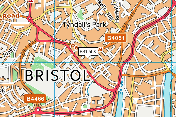 BS1 5LX map - OS VectorMap District (Ordnance Survey) BS1 5LX map - OS VectorMap District (Ordnance Survey)