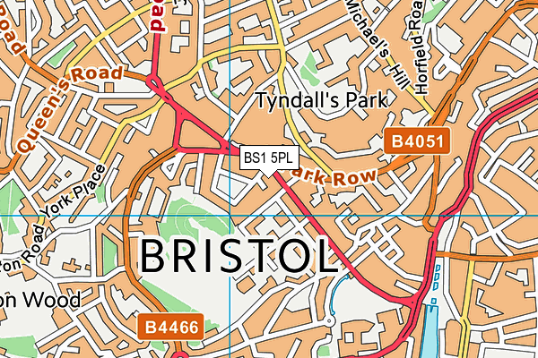 BS1 5PL map - OS VectorMap District (Ordnance Survey) BS1 5PL map - OS VectorMap District (Ordnance Survey)