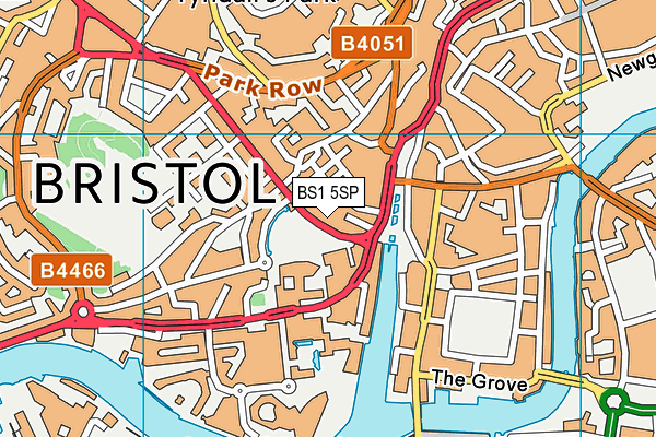 BS1 5SP map - OS VectorMap District (Ordnance Survey) BS1 5SP map - OS VectorMap District (Ordnance Survey)