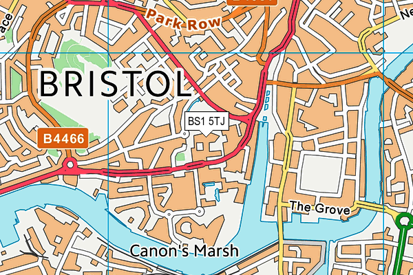 BS1 5TJ map - OS VectorMap District (Ordnance Survey) BS1 5TJ map - OS VectorMap District (Ordnance Survey)