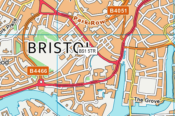 BS1 5TR map - OS VectorMap District (Ordnance Survey) BS1 5TR map - OS VectorMap District (Ordnance Survey)