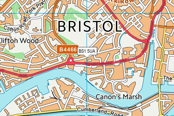 BS1 5UA map - OS VectorMap District (Ordnance Survey) BS1 5UA map - OS VectorMap District (Ordnance Survey)