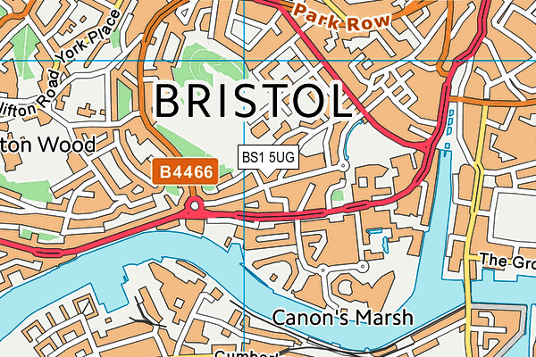 BS1 5UG map - OS VectorMap District (Ordnance Survey) BS1 5UG map - OS VectorMap District (Ordnance Survey)