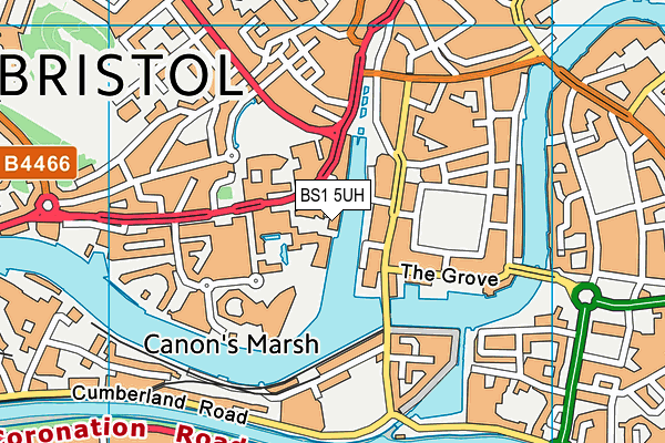 BS1 5UH map - OS VectorMap District (Ordnance Survey) BS1 5UH map - OS VectorMap District (Ordnance Survey)