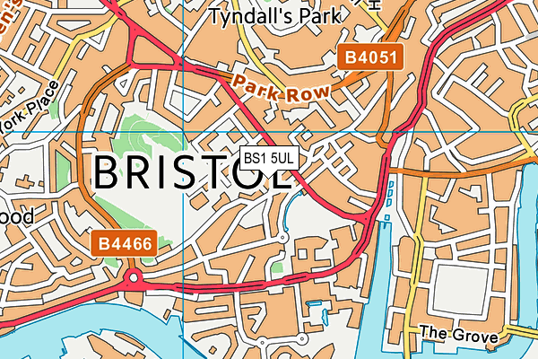 BS1 5UL map - OS VectorMap District (Ordnance Survey) BS1 5UL map - OS VectorMap District (Ordnance Survey)