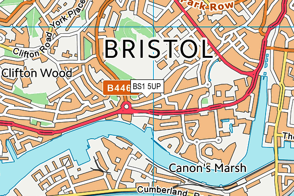 BS1 5UP map - OS VectorMap District (Ordnance Survey) BS1 5UP map - OS VectorMap District (Ordnance Survey)