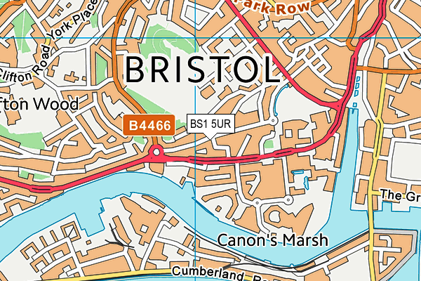 BS1 5UR map - OS VectorMap District (Ordnance Survey) BS1 5UR map - OS VectorMap District (Ordnance Survey)
