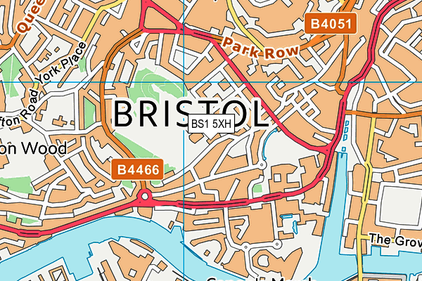 BS1 5XH map - OS VectorMap District (Ordnance Survey) BS1 5XH map - OS VectorMap District (Ordnance Survey)