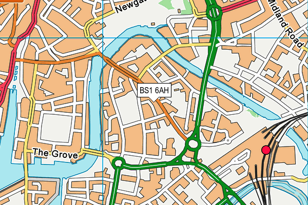 BS1 6AH map - OS VectorMap District (Ordnance Survey) BS1 6AH map - OS VectorMap District (Ordnance Survey)