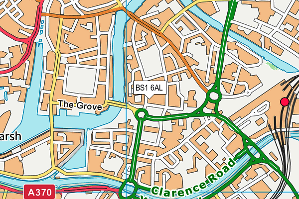 BS1 6AL map - OS VectorMap District (Ordnance Survey) BS1 6AL map - OS VectorMap District (Ordnance Survey)