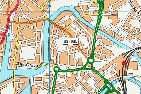 BS1 6BU map - OS VectorMap District (Ordnance Survey) BS1 6BU map - OS VectorMap District (Ordnance Survey)